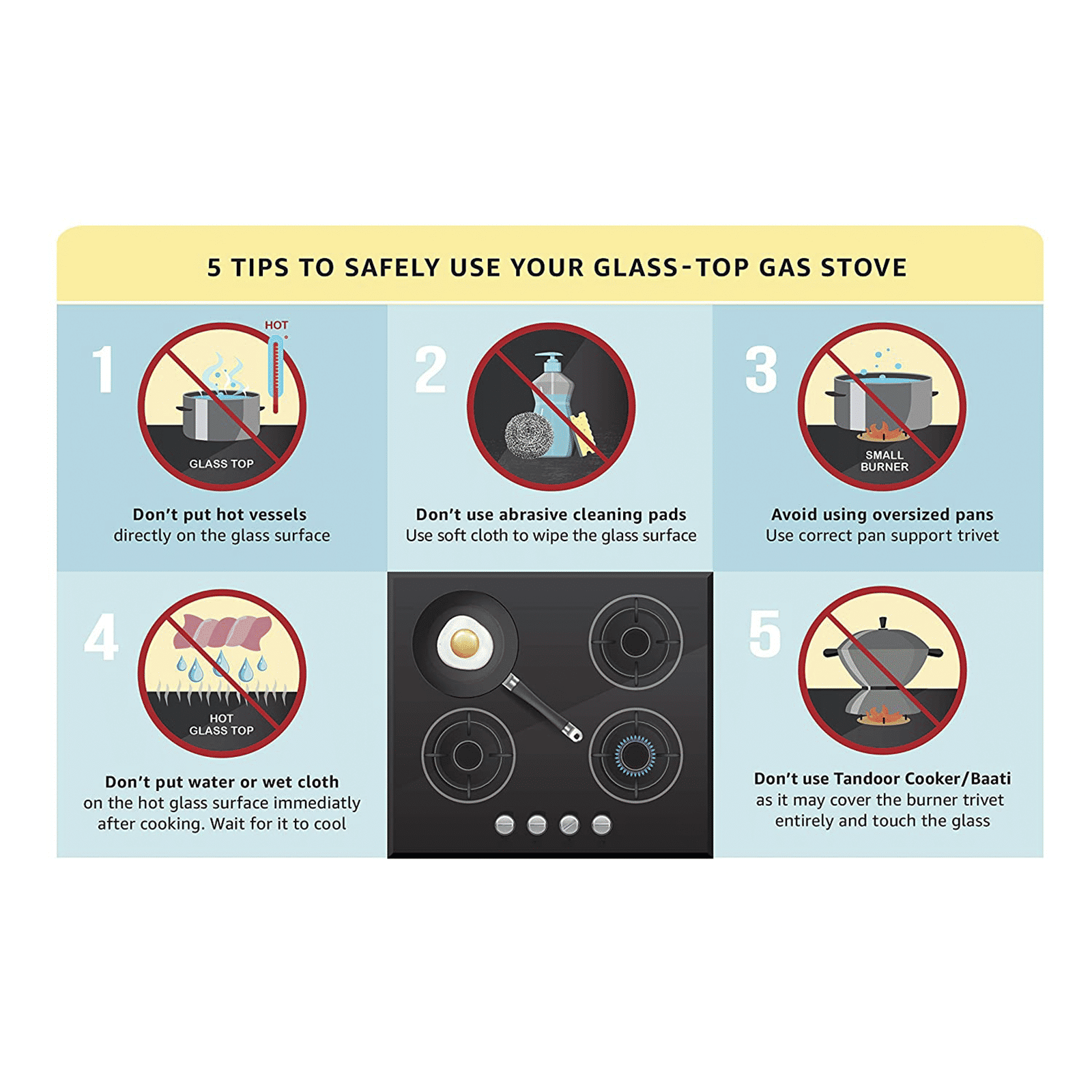 Buy Elica 773 CT VETRO (SLIMLINE SPF) Toughened Glass Top 3 Burner